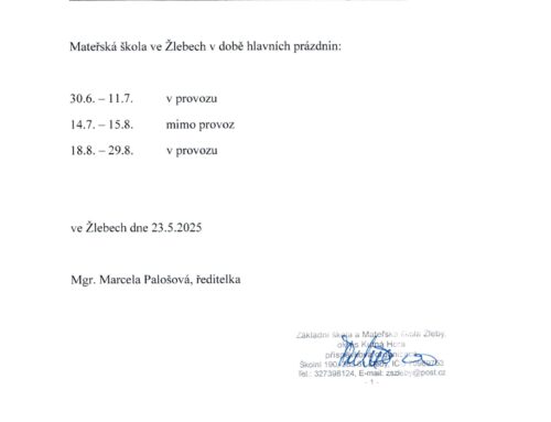 Uzavření MŠ