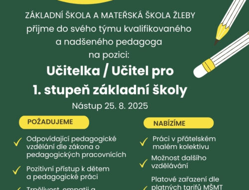 Inzerát učitelka 1. st. ZŠ