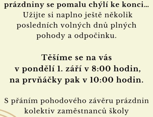 Začátek školního roku