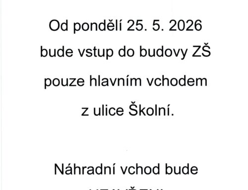Otevření hlavního vchodu